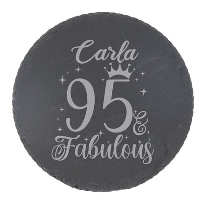Round Slate Coaster