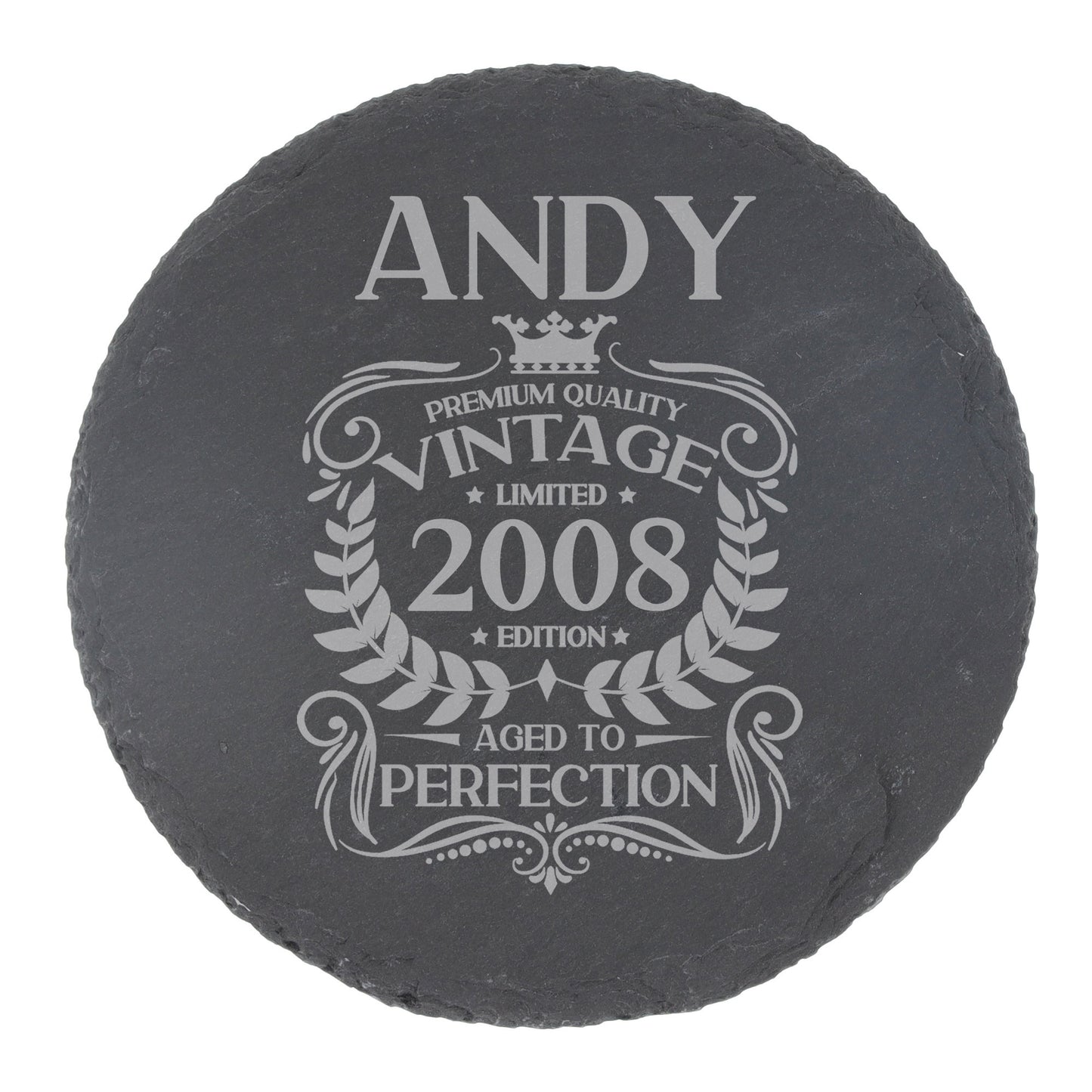 Round Slate Coaster