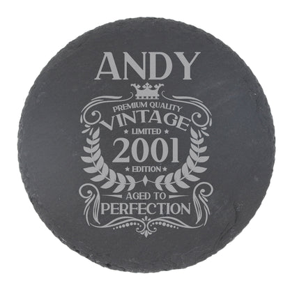 Round Slate Coaster
