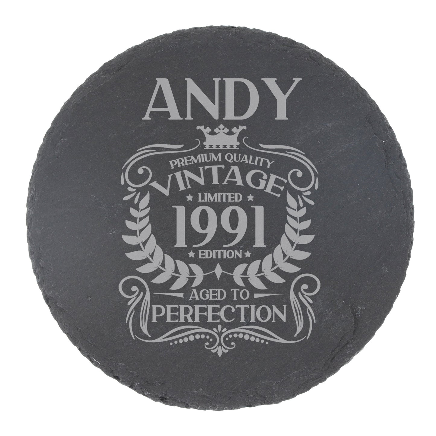 Round Slate Coaster