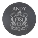 Round Slate Coaster