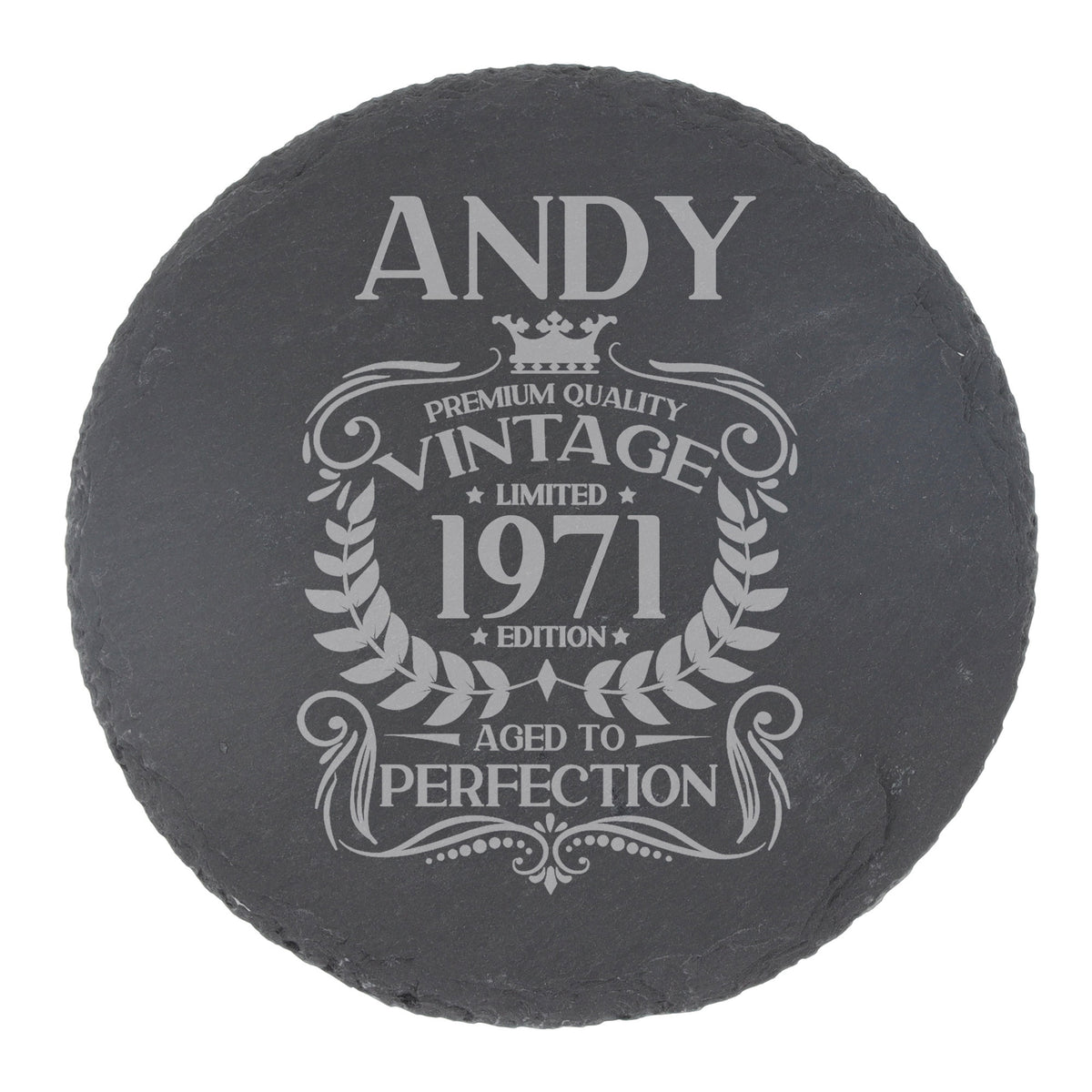 Round Slate Coaster