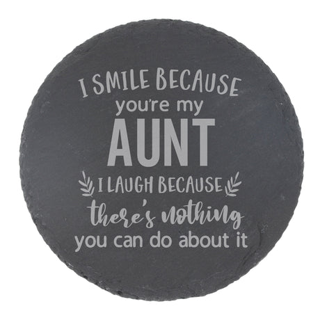 Round Slate Coaster