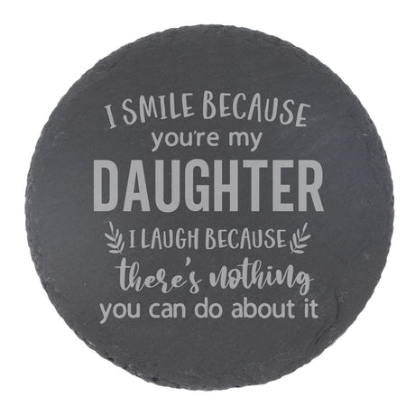 Round Slate Coaster