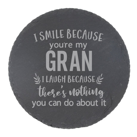 Round Slate Coaster