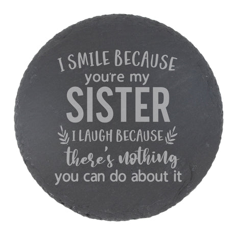 Round Slate Coaster