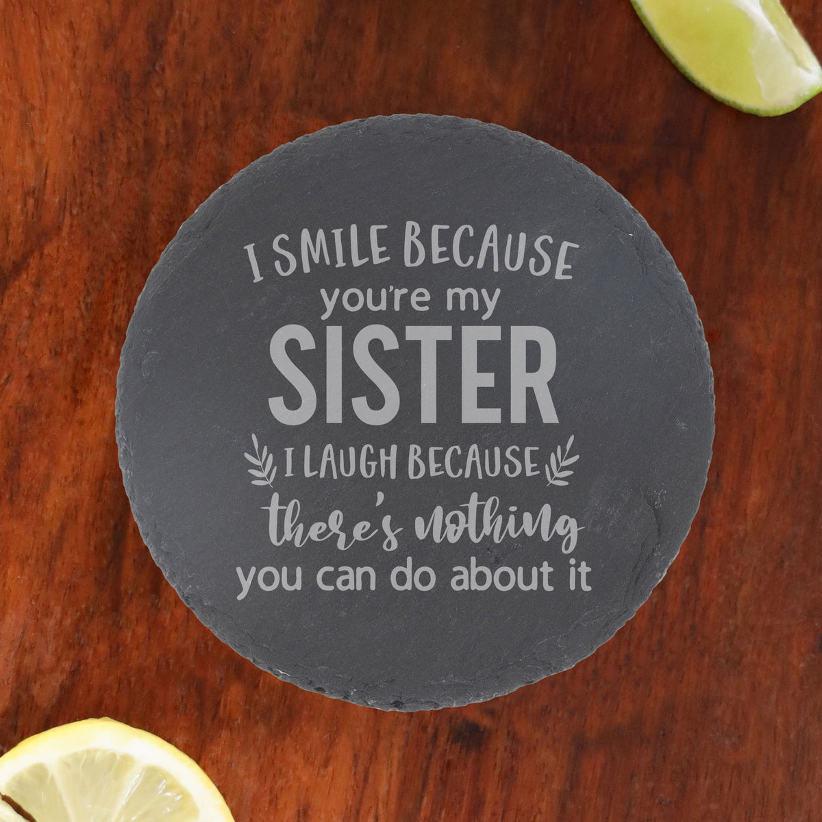 Round Slate Coaster