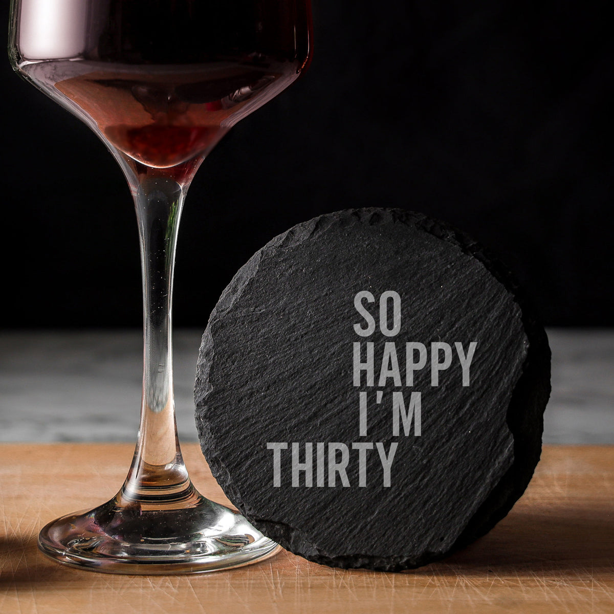 Round Slate Coaster