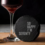 Round Slate Coaster