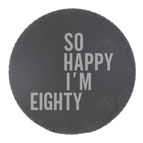 Round Slate Coaster