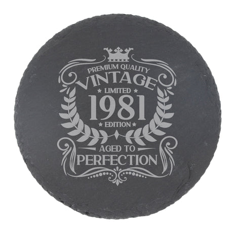 Round Slate Coaster