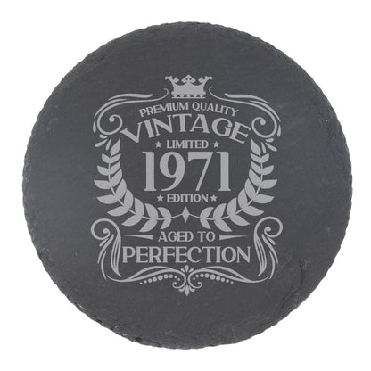 Round Slate Coaster