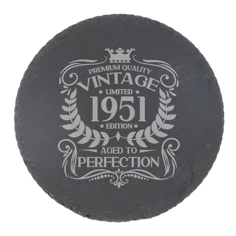 Round Slate Coaster