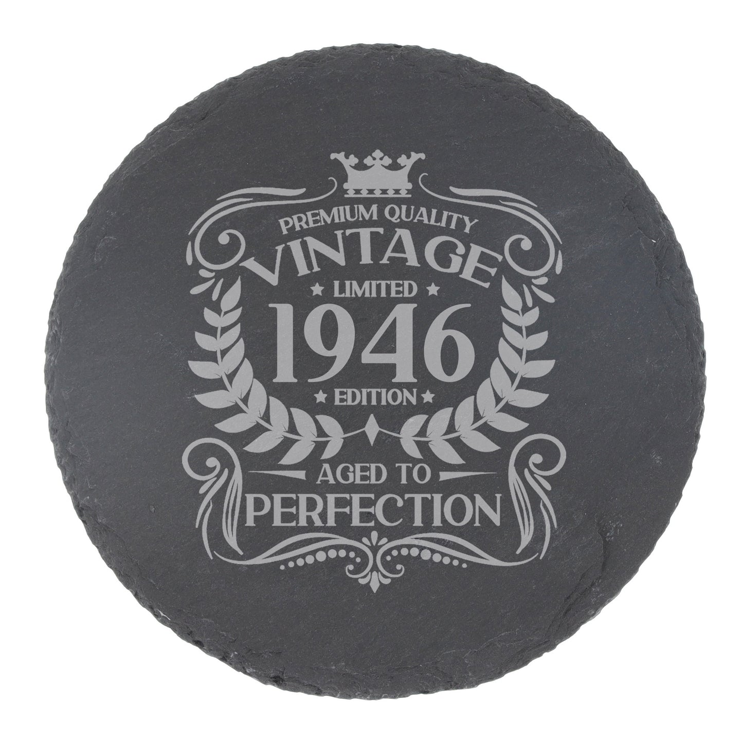 Round Slate Coaster