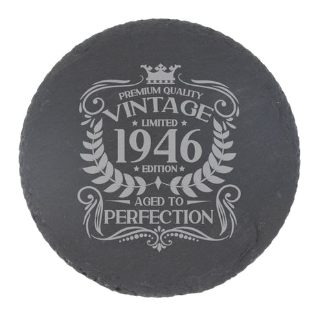 Round Slate Coaster