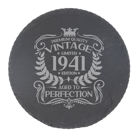 Round Slate Coaster