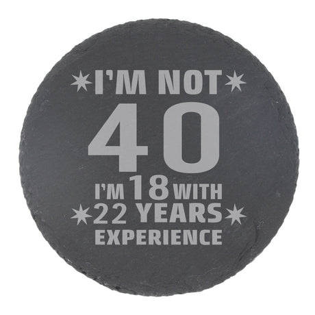 Round Slate Coaster
