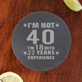 Round Slate Coaster