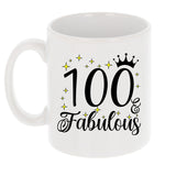 100 and Fabulous 100th Birthday Coffee Mug for Tea or Coffee