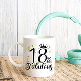 18 and Fabulous 18th Birthday Coffee Mug for Tea or Coffee