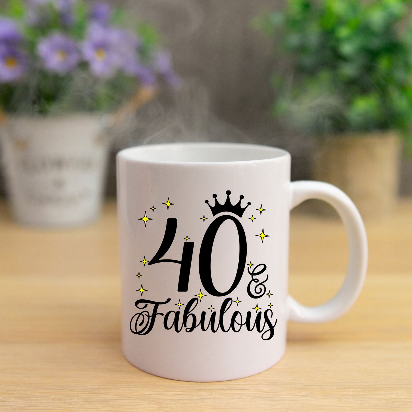 40 and Fabulous 40th Birthday Coffee Mug for Tea or Coffee