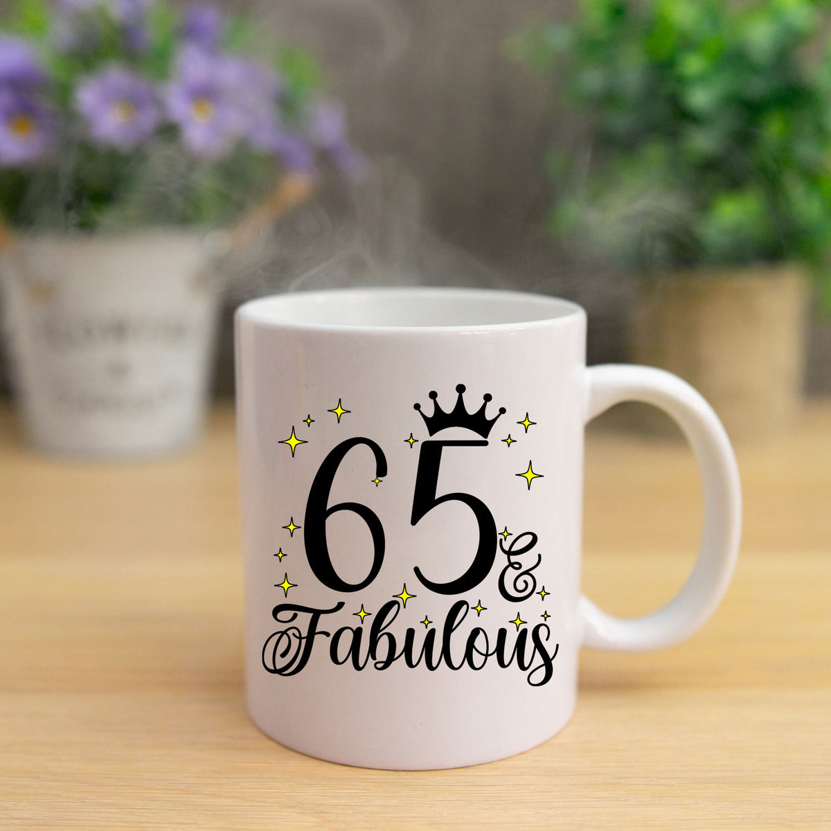 65 and Fabulous 65th Birthday Coffee Mug for Tea or Coffee