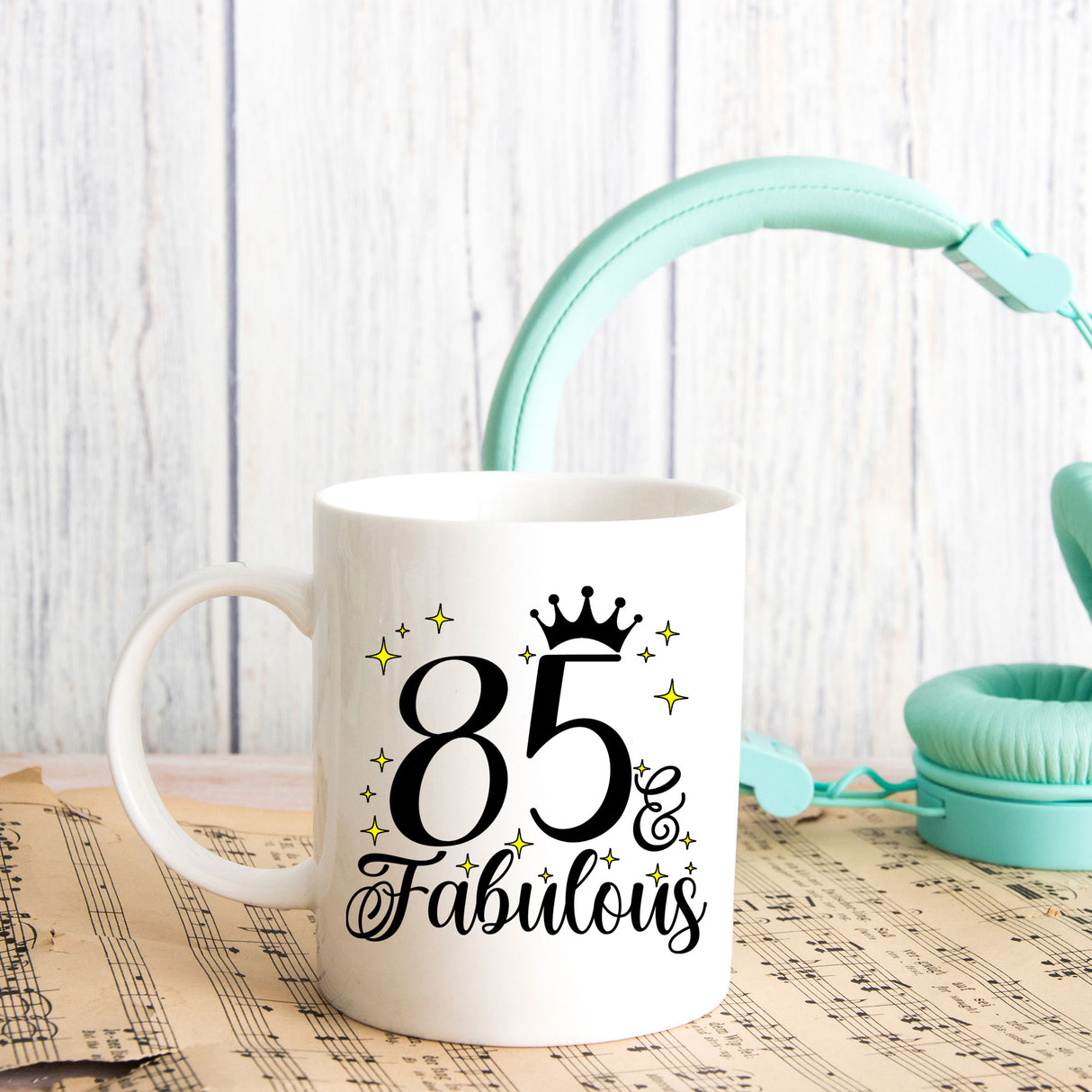 85 and Fabulous 85th Birthday Coffee Mug for Tea or Coffee