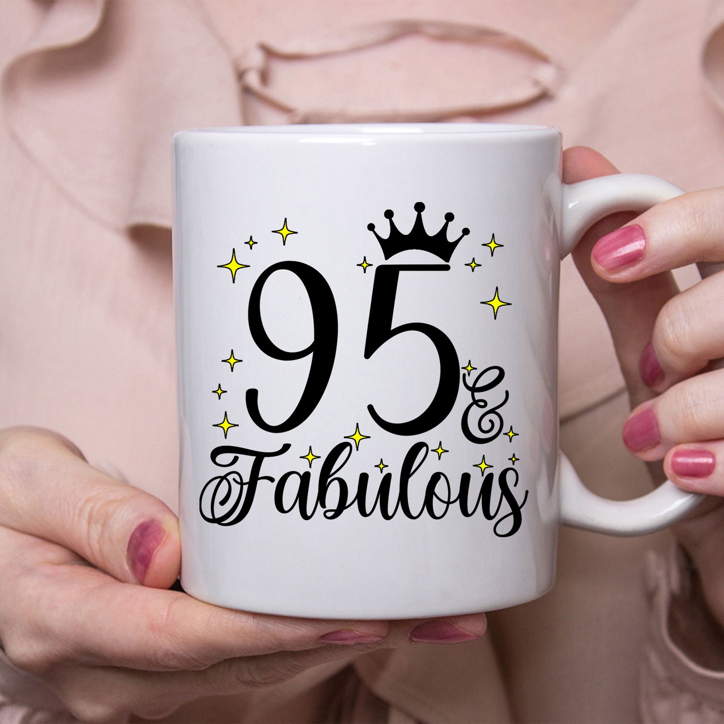 95 and Fabulous 95th Birthday Coffee Mug for Tea or Coffee
