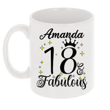 18 and Fabulous 18th Birthday Coffee Mug for Tea or Coffee