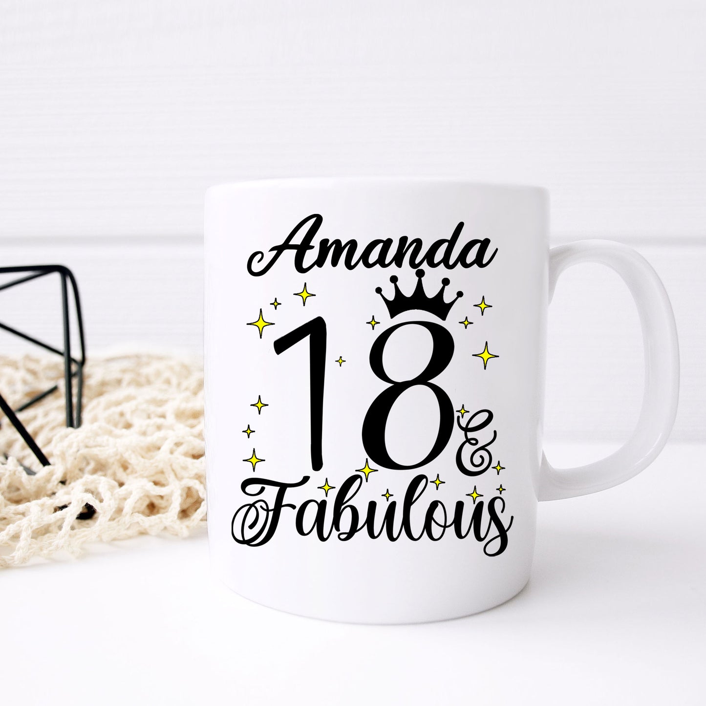 18 and Fabulous 18th Birthday Coffee Mug for Tea or Coffee