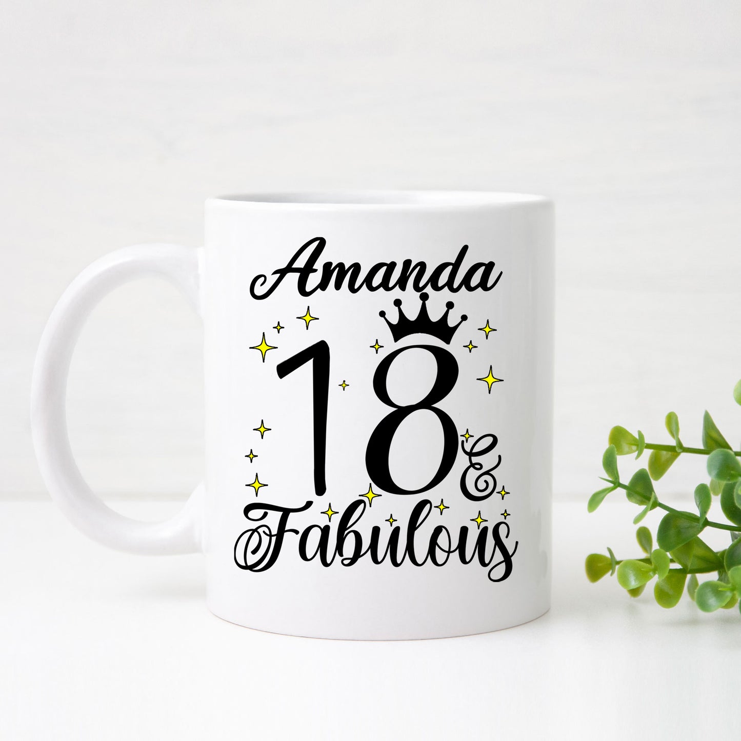 18 and Fabulous 18th Birthday Coffee Mug for Tea or Coffee
