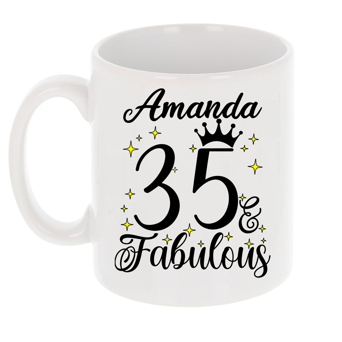 35 and Fabulous 35th Birthday Coffee Mug for Tea or Coffee