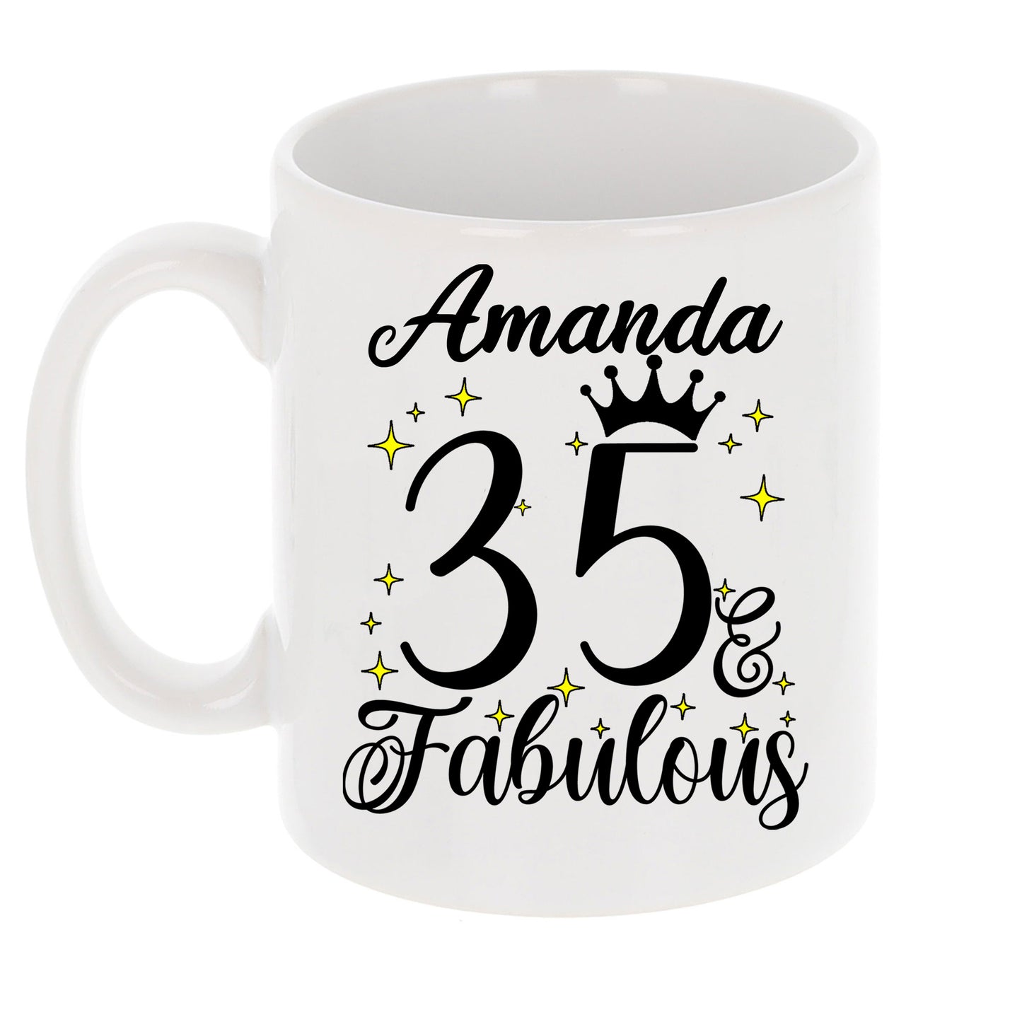 35 and Fabulous 35th Birthday Coffee Mug for Tea or Coffee