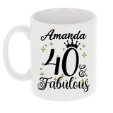 40 and Fabulous 40th Birthday Coffee Mug for Tea or Coffee