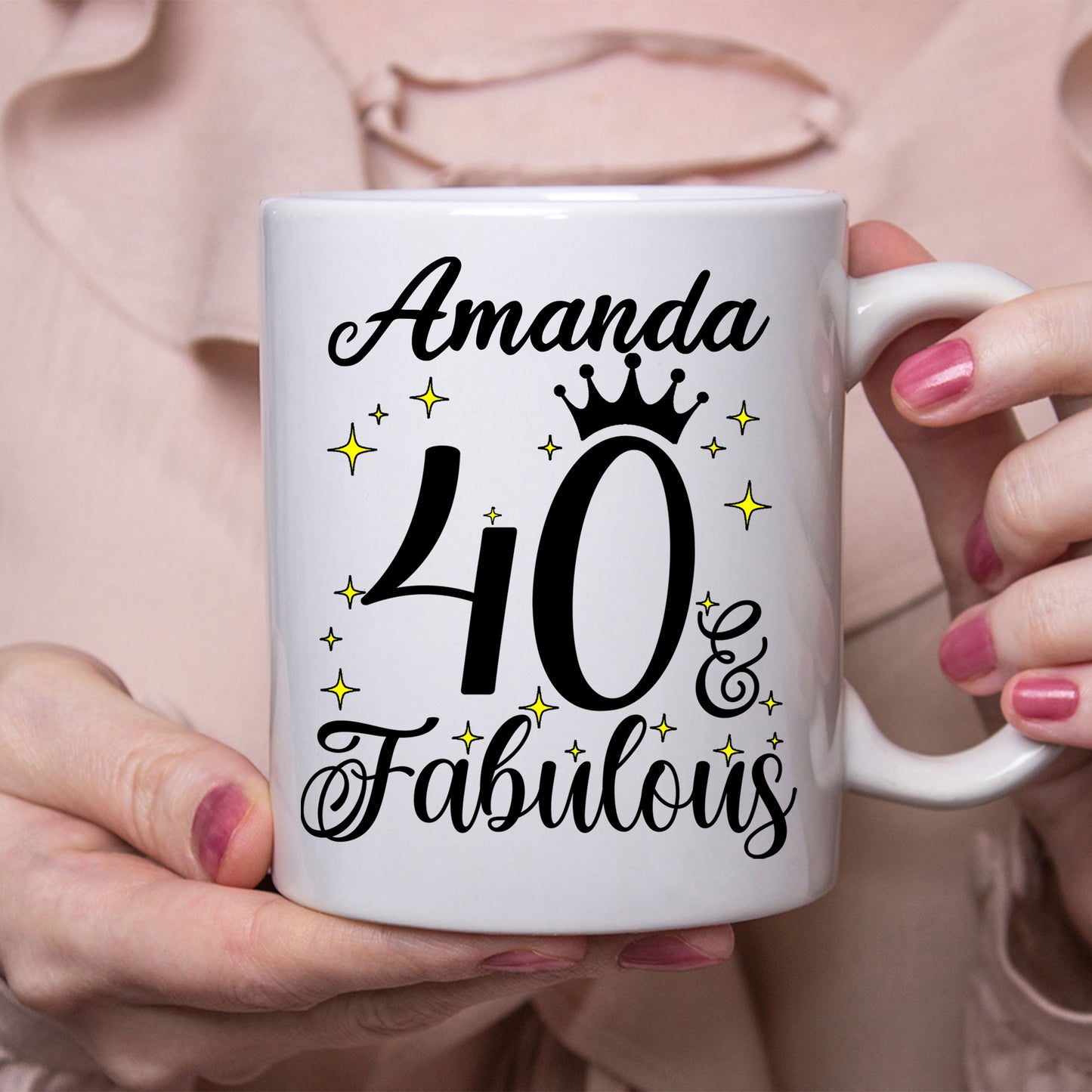 40 and Fabulous 40th Birthday Coffee Mug for Tea or Coffee