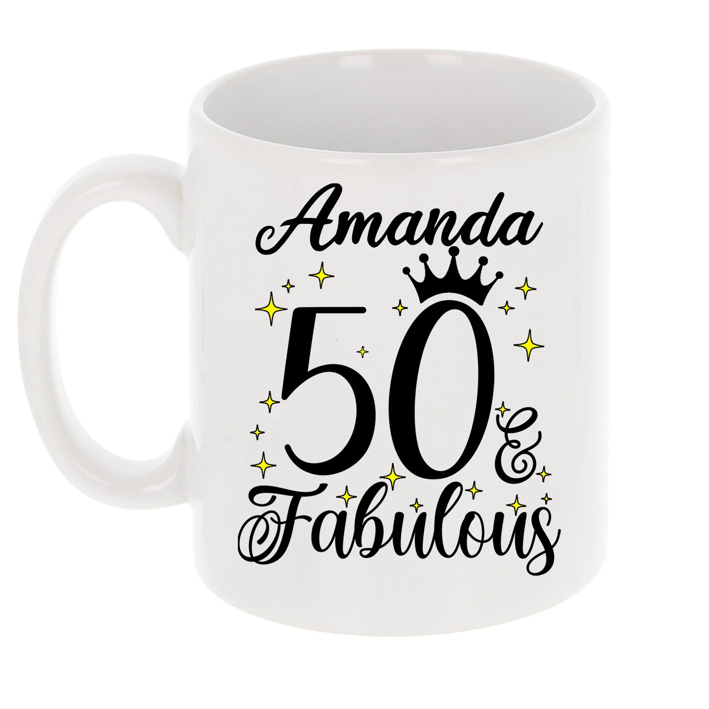 50 and Fabulous 50th Birthday Coffee Mug for Tea or Coffee