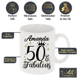50 and Fabulous 50th Birthday Coffee Mug for Tea or Coffee