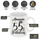 55 and Fabulous 55th Birthday Coffee Mug for Tea or Coffee