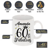 60 and Fabulous 60th Birthday Coffee Mug for Tea or Coffee