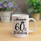 60 and Fabulous 60th Birthday Coffee Mug for Tea or Coffee