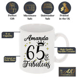 65 and Fabulous 65th Birthday Coffee Mug for Tea or Coffee