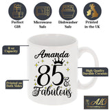 85 and Fabulous 85th Birthday Coffee Mug for Tea or Coffee