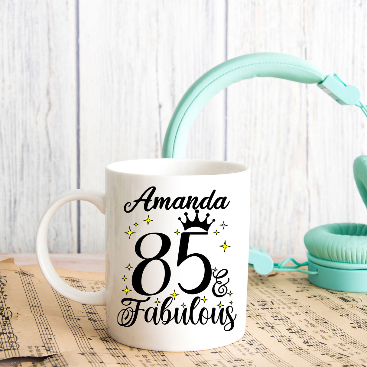 85 and Fabulous 85th Birthday Coffee Mug for Tea or Coffee