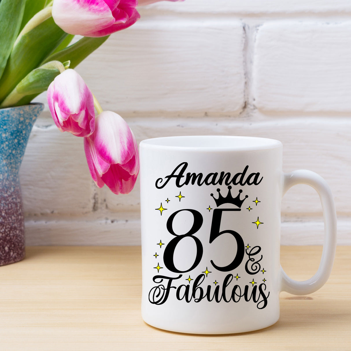 85 and Fabulous 85th Birthday Coffee Mug for Tea or Coffee