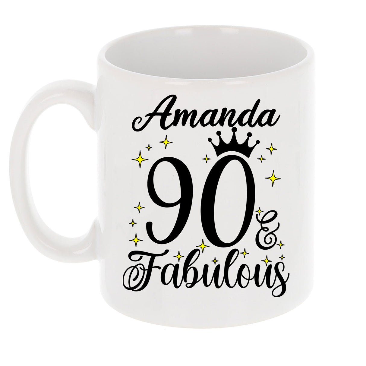 90 and Fabulous 90th Birthday Coffee Mug for Tea or Coffee