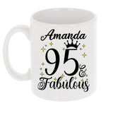 95 and Fabulous 95th Birthday Coffee Mug for Tea or Coffee