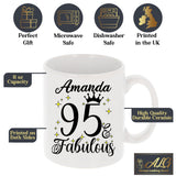 95 and Fabulous 95th Birthday Coffee Mug for Tea or Coffee