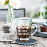 Uncle The Man The Myth The Bad Influence Engraved Glass Coffee Mug