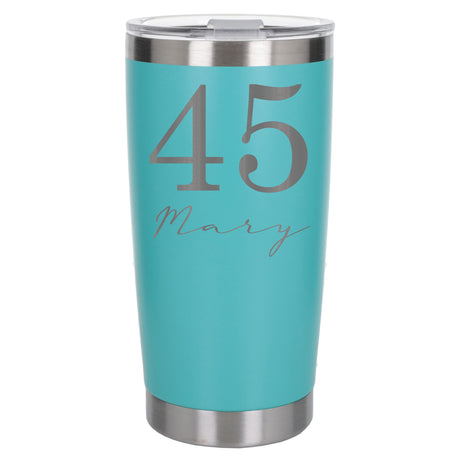 Turquoise Thermal Metal Coffee Cup