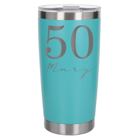 Turquoise Thermal Metal Coffee Cup